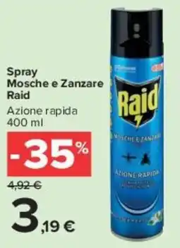 Carrefour Market Spray Mosche e Zanzare Raid offerta