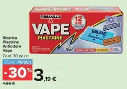 Carrefour Market Ricarica Piastrine Antiodore Vape offerta