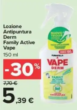 Carrefour Market Lozione Antipuntura Derm Family Active Vape offerta