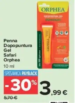 Carrefour Market Penna Dopopuntura Gel Safari Orphea offerta