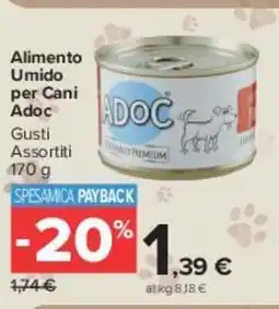 Carrefour Market Alimento Umido per Cani Adoc offerta