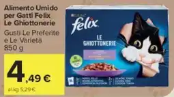 Carrefour Market Alimento Umido per Gatti Felix Le Ghiottonerie offerta