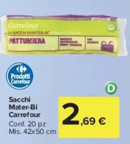 Carrefour Market Sacchi Mater-Bi Carrefour offerta