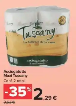 Carrefour Market Asciugatutto Maxi Tuscany offerta
