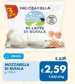 MD Discount Mozzarella di bufala Casale del Borgo offerta