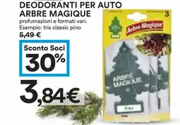 Coop Superstore Deodoranti per auto ARBRE MAGIQUE offerta