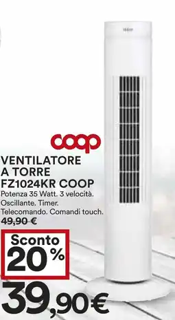 Coop Superstore Ventilatore a torre FZ1024KR COOP offerta
