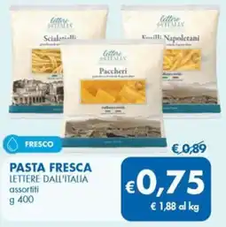 MD Discount Pasta fresca LETTERE DALL'ITALIA offerta