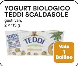 Coop Superstore Yogurt biologico teddi scaldasole offerta