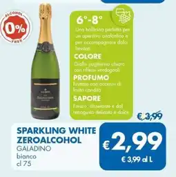 MD Discount Sparkling white zeroalcohol GALADINO bianco offerta