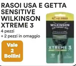 Coop Superstore Rasoi usa e getta sensitive wilkinson xtreme 3 offerta