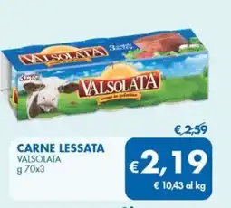 MD Discount Carne lessata VALSOLATA offerta