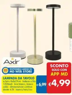 MD Discount Axir lampada da tavolo offerta