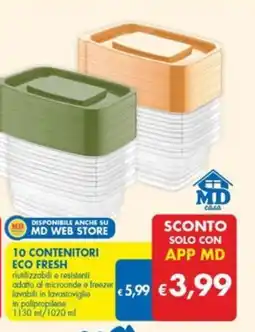 MD Discount 10 contenitori eco fresh MD casa offerta