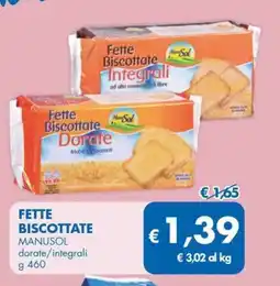 MD Discount Fette biscottate MANUSOL offerta