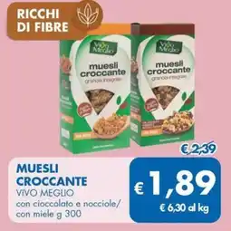 MD Discount Muesli croccante VIVO MEGLIO offerta