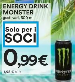 Coop Superstore Energy drink MONSTER offerta
