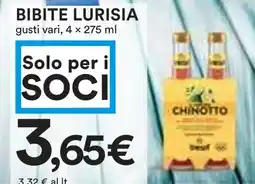 Coop Superstore Bibite lurisia CHINOTTO offerta