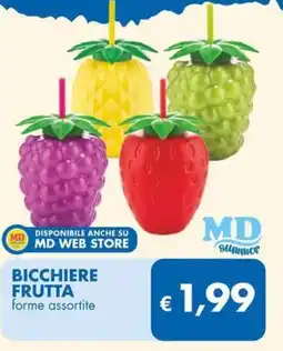 MD Discount Bicchiere frutta forme assortite offerta