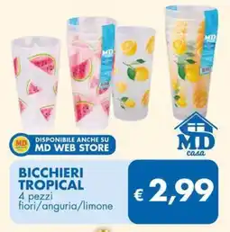 MD Discount Bicchieri tropical MD casa offerta