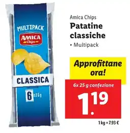 Lidl Amica Chips Patatine classiche offerta