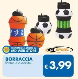 MD Discount Borraccia fantasie assortite GSPORT offerta