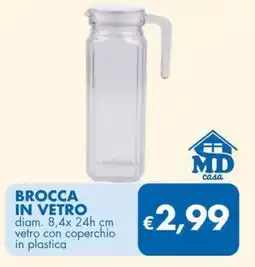 MD Discount Brocca in vetro MD casa offerta