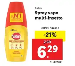 Lidl Autan Spray vapo multi-insetto offerta