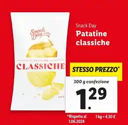 Lidl Snack day patatine classiche offerta