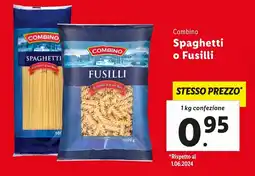 Lidl Combino spaghetti o fusilli offerta