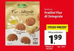 Lidl Realforno Frollini Fior di Integrale offerta