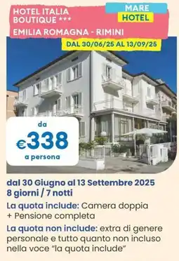 MD Discount Hotel italia boutique- mare hotel emilia romagna - rimini offerta