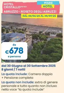MD Discount Hotel cristallo abruzzo-roseto degli abruzzi offerta