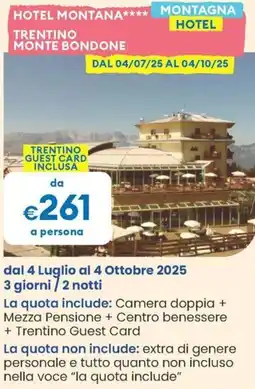 MD Discount Hotel montana trentino monte bondone offerta