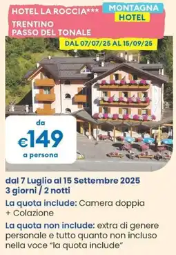 MD Discount Hotel la roccia montagna trentino passo del tonale offerta