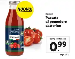 Lidl Italiamo passata di pomodoro datterino offerta