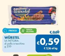 MD Discount Würstel LA FATTORIA offerta