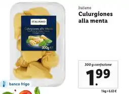 Lidl Italiamo culurgiones alla menta offerta