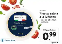 Lidl Italiamo Ricotta Salata à la julienne offerta