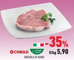 Conad Superstore Braciola di suino offerta