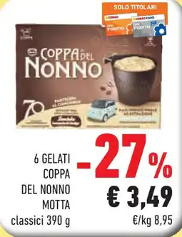 Conad Superstore 6 gelati coppa del nonno MOTTA offerta