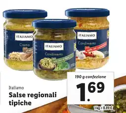Lidl Italiamo Salse regionali tipiche offerta