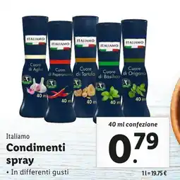 Lidl Italiamo Condimenti spray offerta