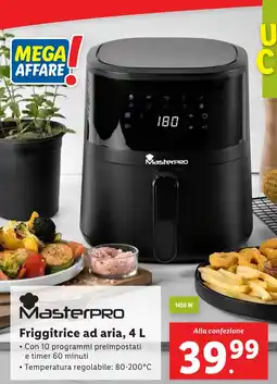 Lidl MasterPRO Friggitrice ad aria, offerta