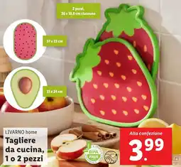 Lidl Livarno home tagliere da cucina, 1 o 2 pezzi offerta