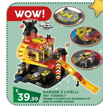 Toys Center Motor & co. garage 3 livelli offerta