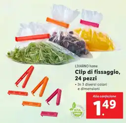 Lidl Livarno home clip di fissaggio, 24 pezzi offerta