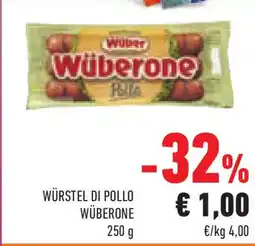Conad Superstore Würstel di pollo wüberone Wuber offerta