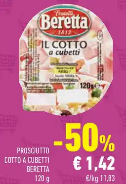 Conad Superstore Prosciutto cotto a cubetti BERETTA offerta