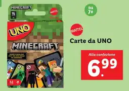 Lidl Carte da UNO MINECRAFT offerta